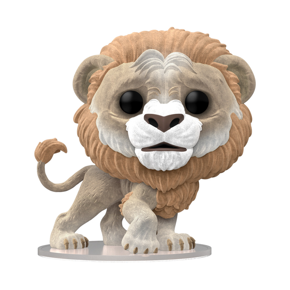 Funko Pop! Movies: Wicked – Cowardly Lion (Flocked) Exclusive #1930 W Protector
